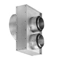 DirectVent Pro 4" x 6-5/8" - Galvanized Co-Axial to Co-Linear Appliance Connector