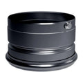 PelletVent Pro 4" - Clean-Out Tee Cap (Black)