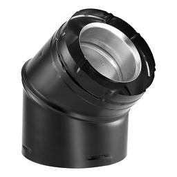 PelletVent Pro 4" - Elbow (Black)