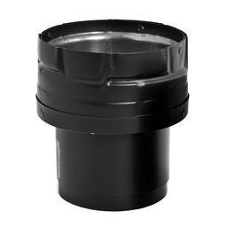 PelletVent Pro 3" - Appliance Adapter/Increaser Harmon 3" - 4" (Black)