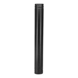 PelletVent Pro 4" - Straight Length Pipe (Black)