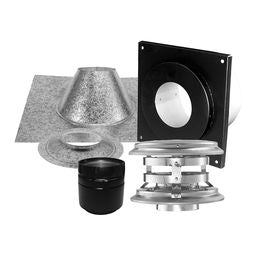 PelletVent Pro 3" - Vertical Kit - Flat Ceiling