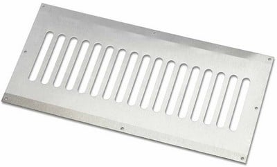 HPC 8" X 4" Stainless Steel Flat Enclosure Vent