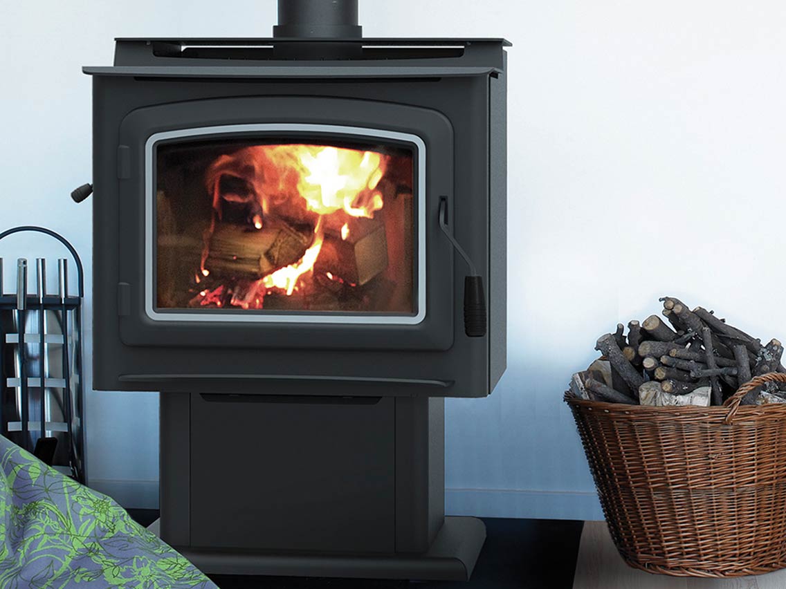 IronStrike Grandview 300GL Large Wood Burning Free Standing Stove