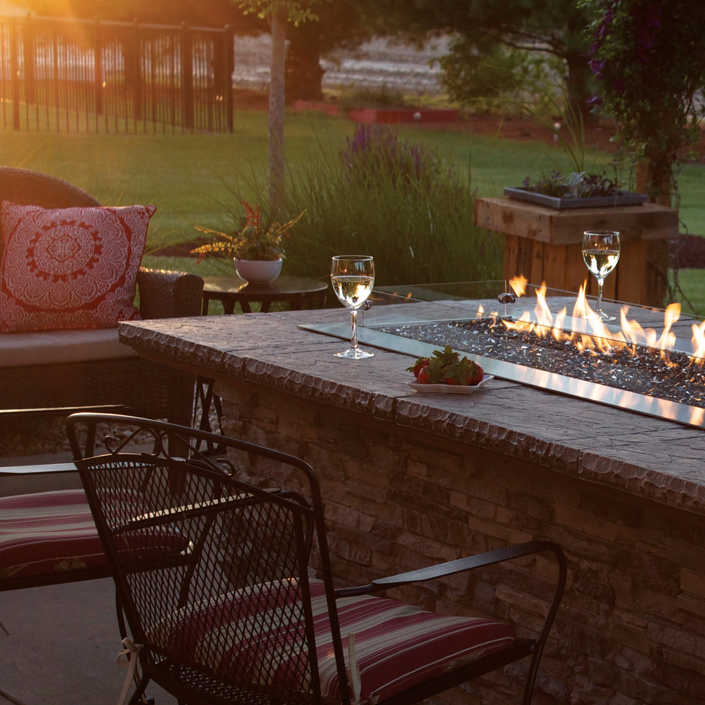 American Hearth Carol Rose Outdoor Linear Gas Fire Pit